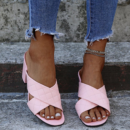 Elegante Sandalen mit Blockabsatz von Andrea Serena