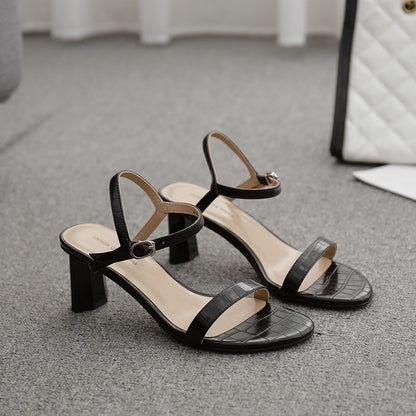 Elegante Andrea Serena Sandalen mit Absatz, inspiriert von Pinterest