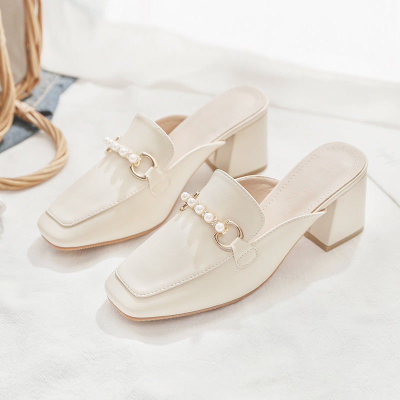Chic Pinterest-Inspired Andrea Serena Block Heel Mules