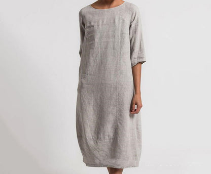 Andrea's™ | Alltagstaugliches Minikleid in großen Größen aus Baumwollmischung