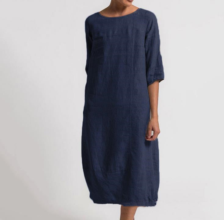 Andrea's™ | Alltagstaugliches Minikleid in großen Größen aus Baumwollmischung