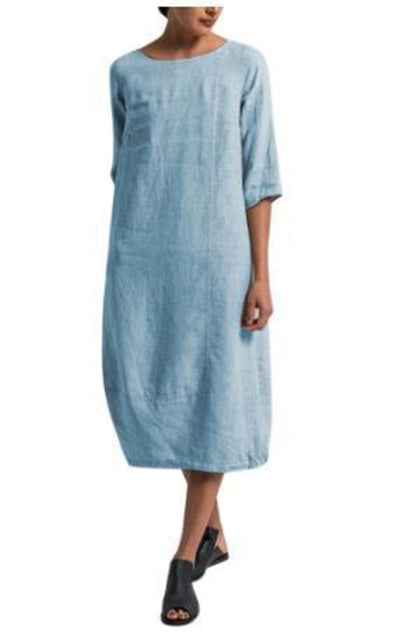 Andrea's™ | Alltagstaugliches Minikleid in großen Größen aus Baumwollmischung