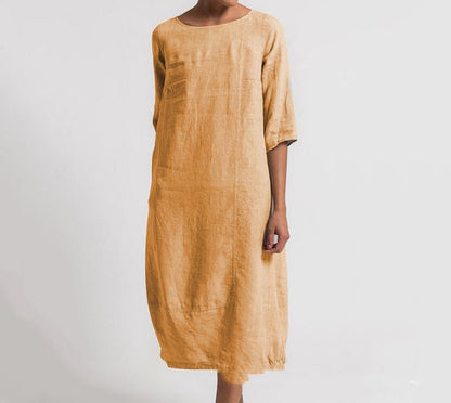 Andrea's™ | Alltagstaugliches Minikleid in großen Größen aus Baumwollmischung
