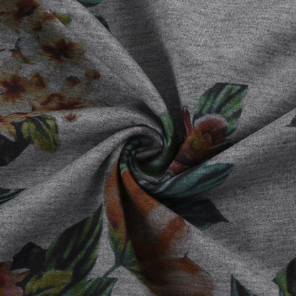Ärmellose Bluse von Andrea Serena mit Blumenmuster und Reißverschluss