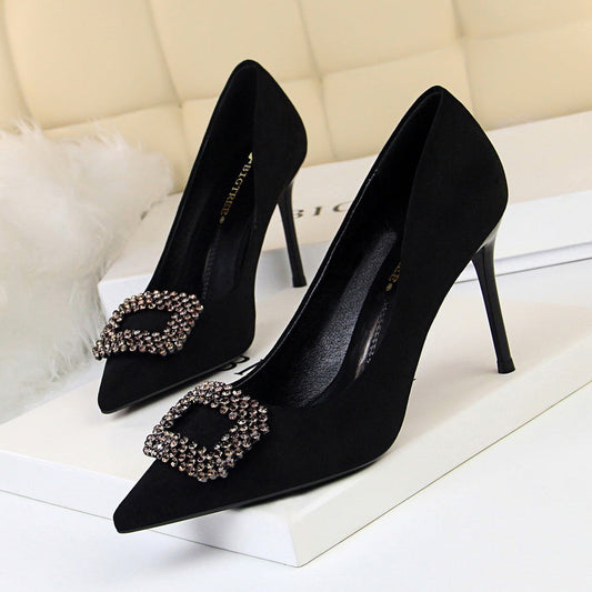 Elegant Rhinestone Stiletto Heels by Andrea Serena