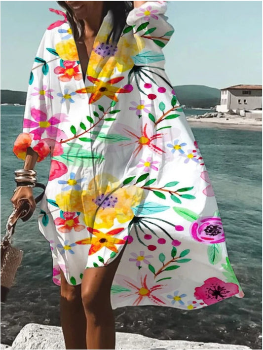 Andrea's™ | Sommerliches Hemd-Midikleid