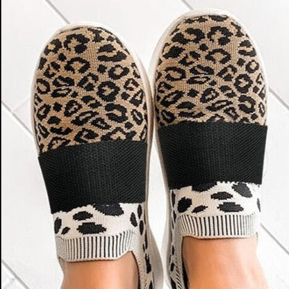 Leopard-Strick-Sneaker zum Hineinschlüpfen von Andrea Serena