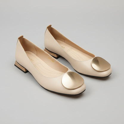Elegante Andrea Serena Mary Jane Ballerinas mit mittelhohem Absatz