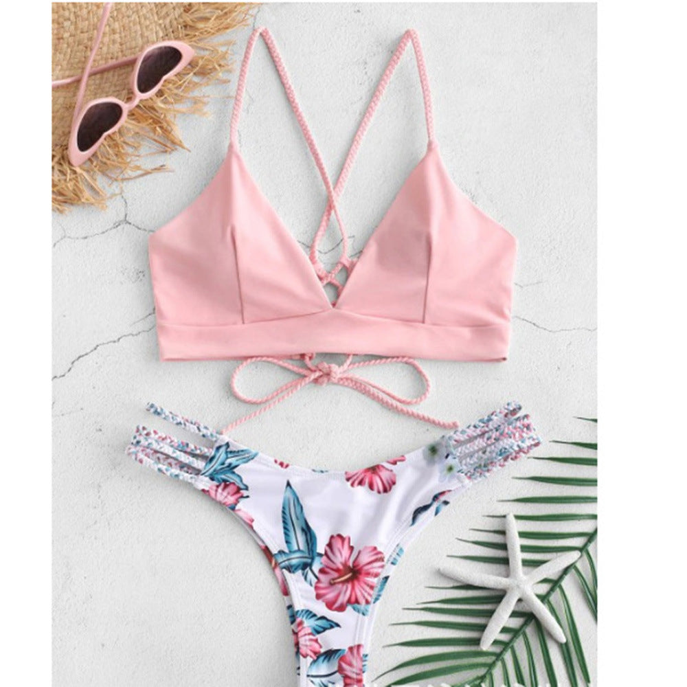 Pinterest-inspiriertes Andrea Serena Flecht-Bikini-Set