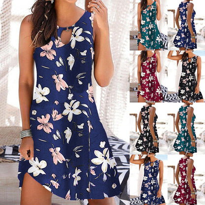Floral Print Andrea Serena Summer Sling Dress