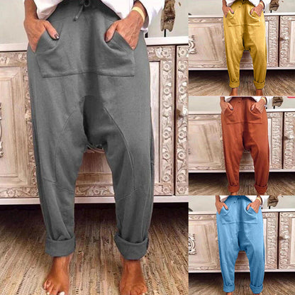 Chic Comfort Andrea Serena Lace Up Harem Pants