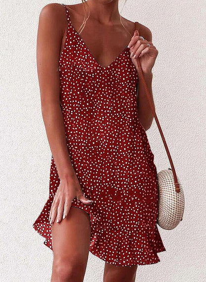Sommerkleid mit Blumenmuster in A-Linie von Andrea Serena