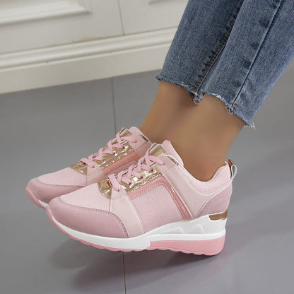 Elegante Plateau-Sneaker mit Schnürung von Andrea Serena