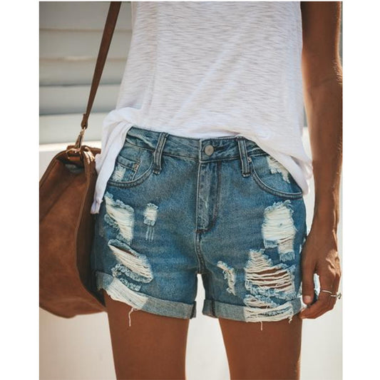 Andrea's™ | Zerrissene Jeansshorts
