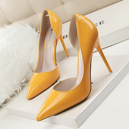 Elegante Andrea Serena Lackleder-Stiletto-High Heels
