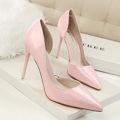 Elegante Andrea Serena Lackleder-Stiletto-High Heels
