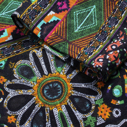 Boho-Baumwollbluse mit Print von Andrea Serena