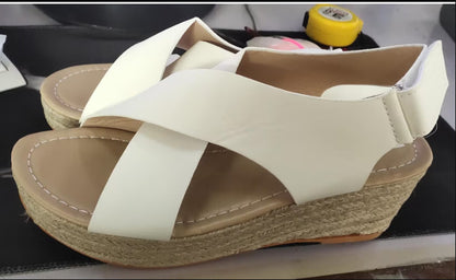 Andrea's™ | Sommerliche Viskose-Gummisandalen