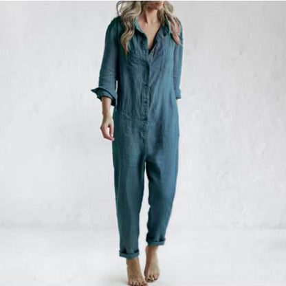 Andrea's™ | Jumpsuit mit Knöpfen