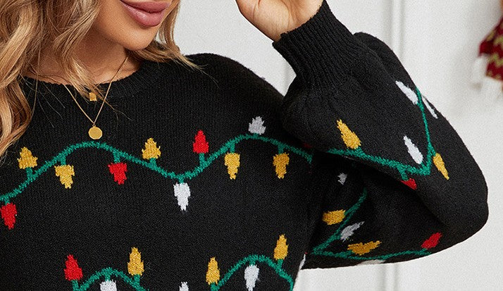 Andrea's™ |  Weihnachtsbeleuchtungs-Pullover
