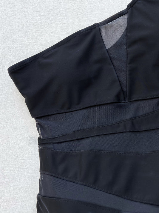 Andrea's™ | Ein-Schulter-Badeanzug mit Mesh-Elementen
