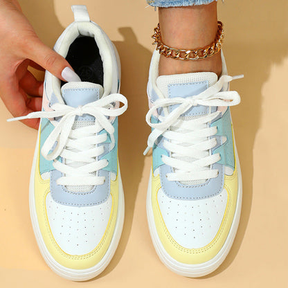 Andrea Serena – Plateau-Sneaker mit Farbblock-Design