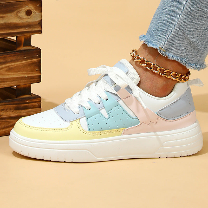 Andrea Serena – Plateau-Sneaker mit Farbblock-Design