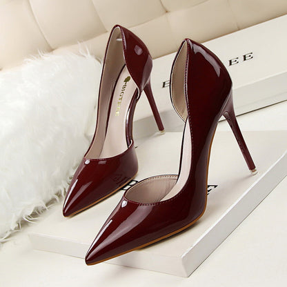Elegante Andrea Serena Lackleder-Stiletto-High Heels
