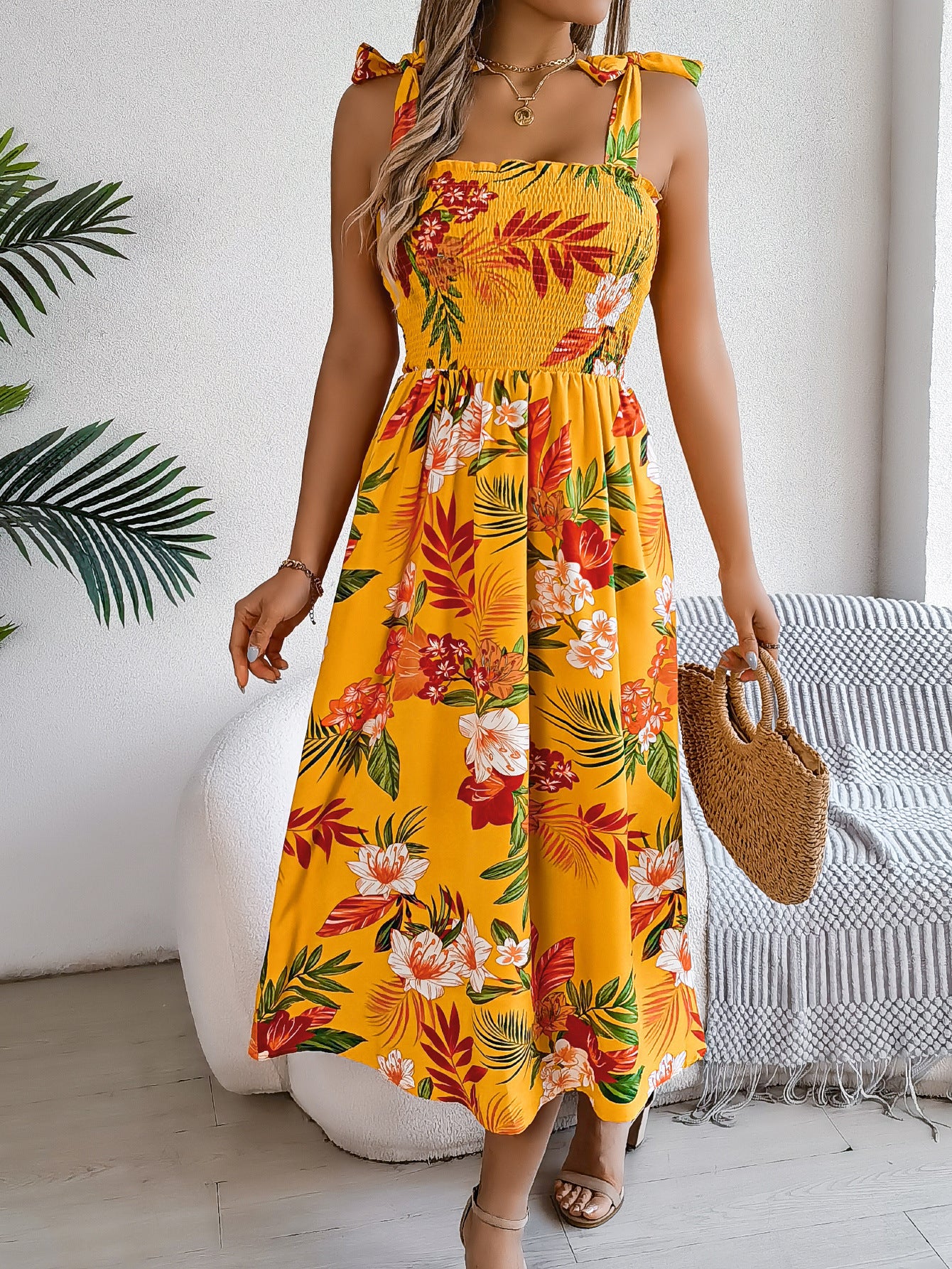 Andrea's™ | Geblümtes Midikleid