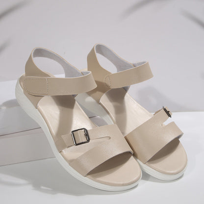 Elegante Andrea Serena Keilsandalen mit Klettverschluss für jeden Tag