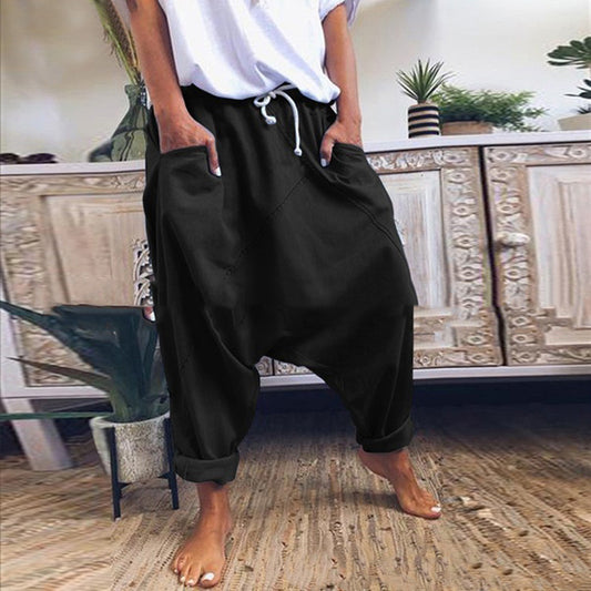 Andrea's™ | Weite Hose mit tiefem Schritt