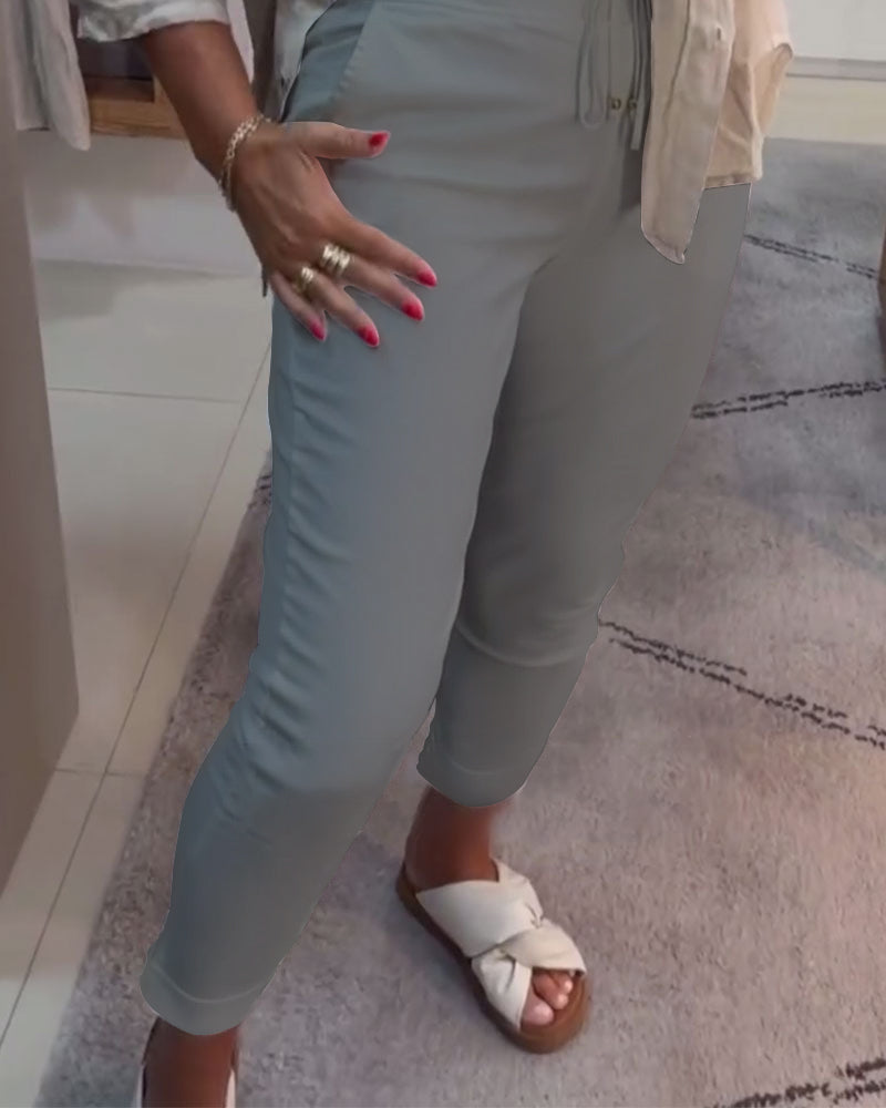 Andrea's™ | Bleistifthose lässig Kordelzug