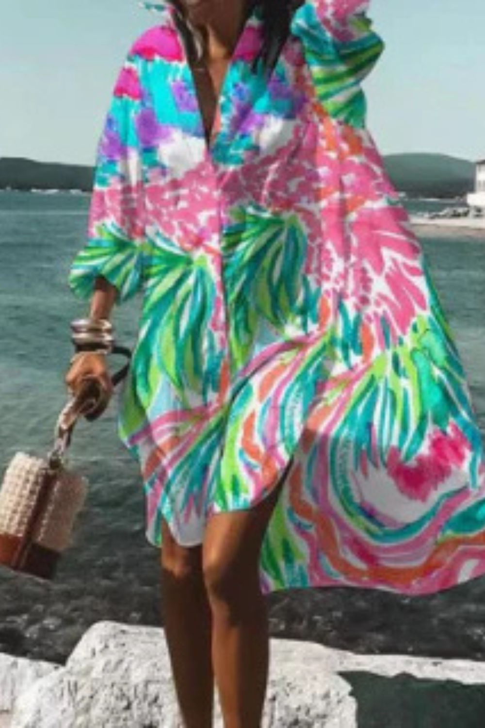 Lunaria™ | Luftiges Blumenkleid mit fließender Silhouette