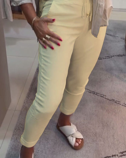 Andrea's™ | Bleistifthose lässig Kordelzug