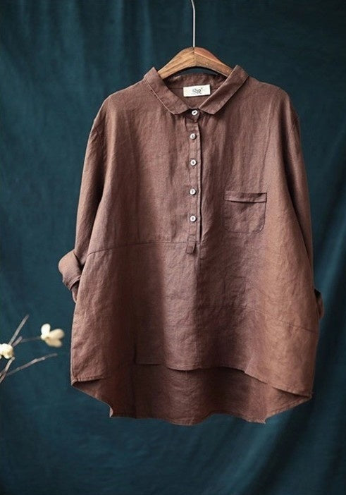Andrea's™ | Langärmliges Shirt in Unifarbe