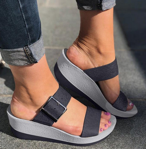 Andrea's™ | Damen-Casual-Ledersandalen