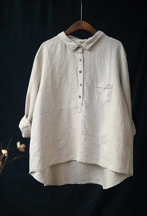 Andrea's™ | Langärmliges Shirt in Unifarbe