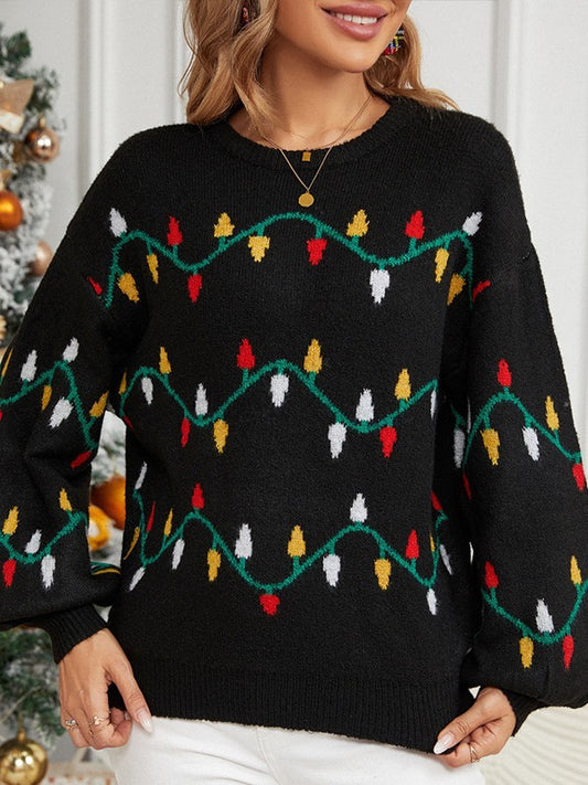 Andrea's™ |  Weihnachtsbeleuchtungs-Pullover