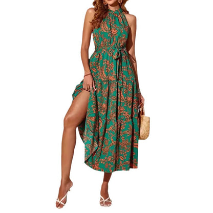 Ärmelloses Sommerkleid im Boho-Stil mit Blumenmuster von Andrea Serena