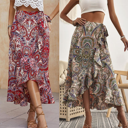 Boho Ruffle Andrea Serena Pinterest-Inspired Skirt