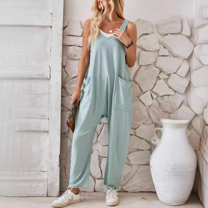 Pinterest-inspirierter Andrea Serena Jumpsuit mit Taschen