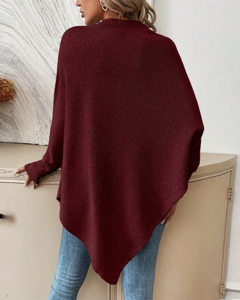 Andrea's™ | Blumiges Weites Sweatshirt mit Fledermausärmeln