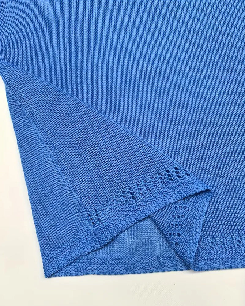 Andrea's™ | Pullover lässig kurzarm einfarbig