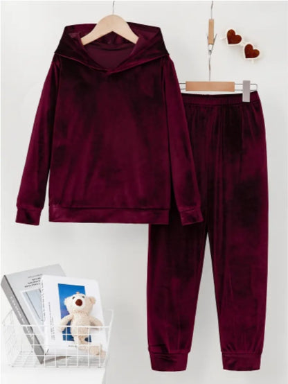 Andrea's™ | Zweiteiliges Samt-Sweater-Outfit