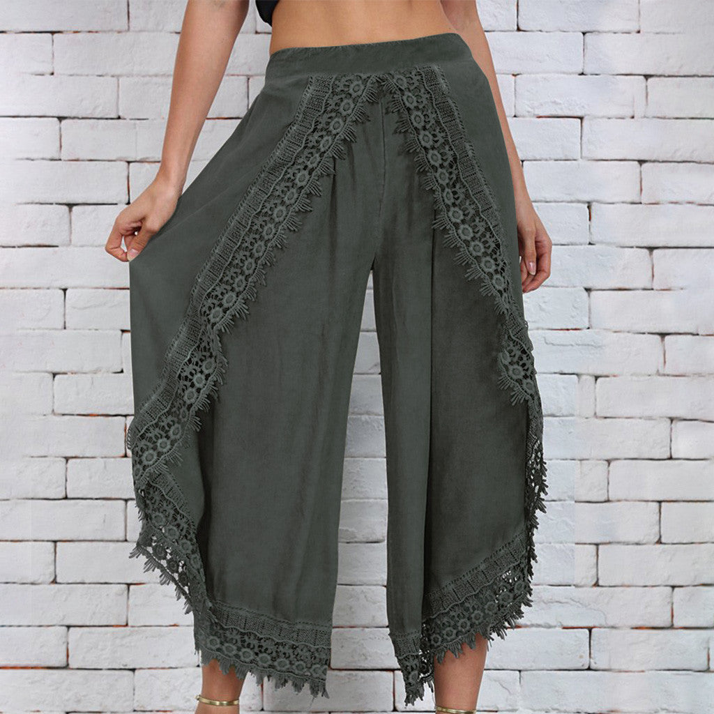 Elegante, weite Spitzenhose von Andrea Serena