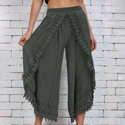 Elegante, weite Spitzenhose von Andrea Serena