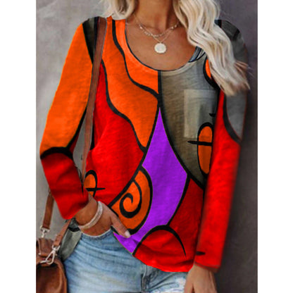 Langarmshirt mit Farbblockmuster von Andrea Serena