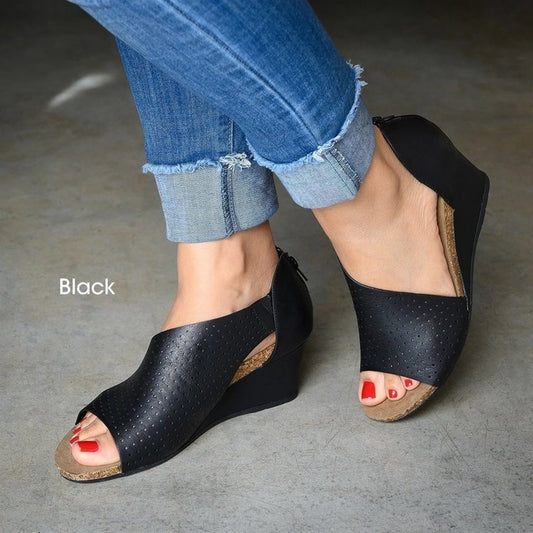 Andrea's™ | Römersandalen mit Keilabsatz