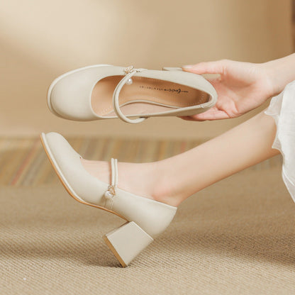 Elegante High Heels mit klobigem Absatz von Andrea Serena