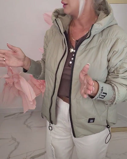 Andrea's™ | Kurze gesteppte Kapuzenjacke